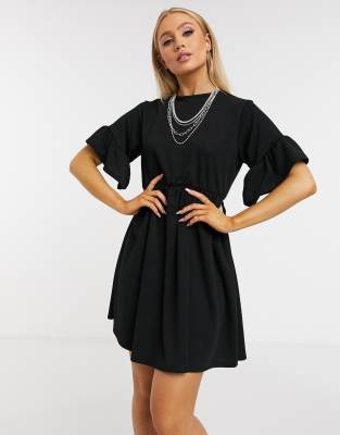 girls black t shirt dress