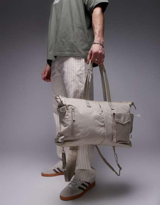 OLEND サンド OLEND Calypso multiwear pocket detail bag with laptop