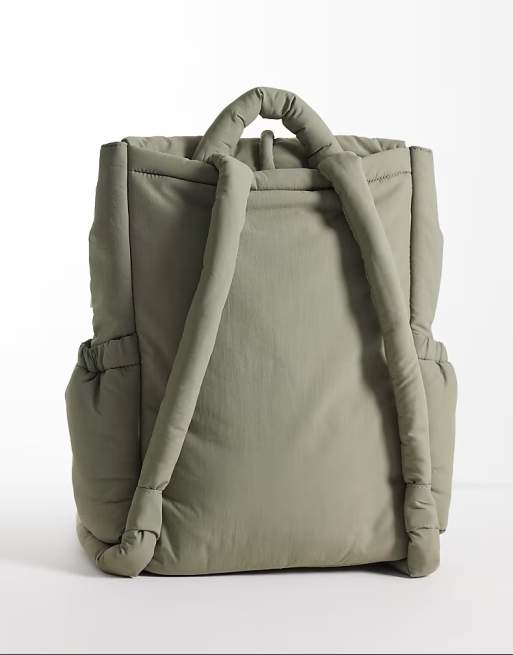 OLEND holden padded backpack in sage green | ASOS