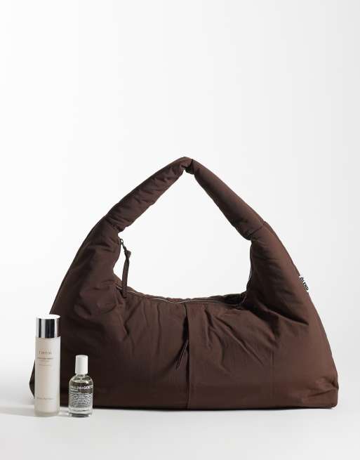 ÖLEND - Nico - Grand sac porté épaule en nylon - Chocolat, 2 de 4