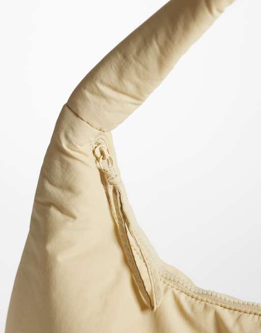 OLEND Nico nylon shoulder bag in butter yellow, 2 of 4