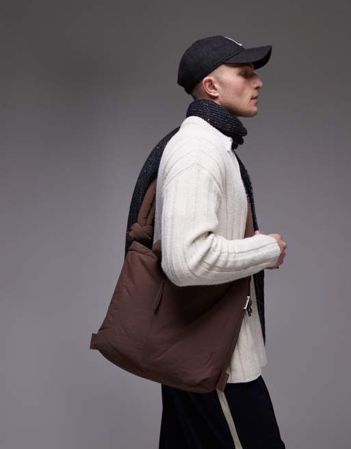 OLEND - Ona - Borsa a tracolla multiposizione marrone cioccolato