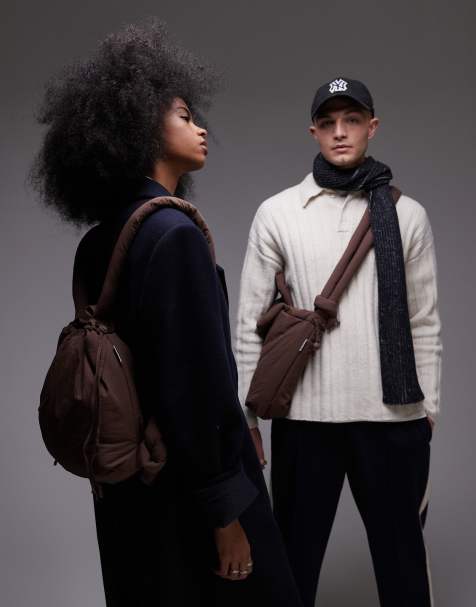 Ölend - Ona - Chokoladebrun og multifunktionel crossbody-taske i blød nylon - view 1