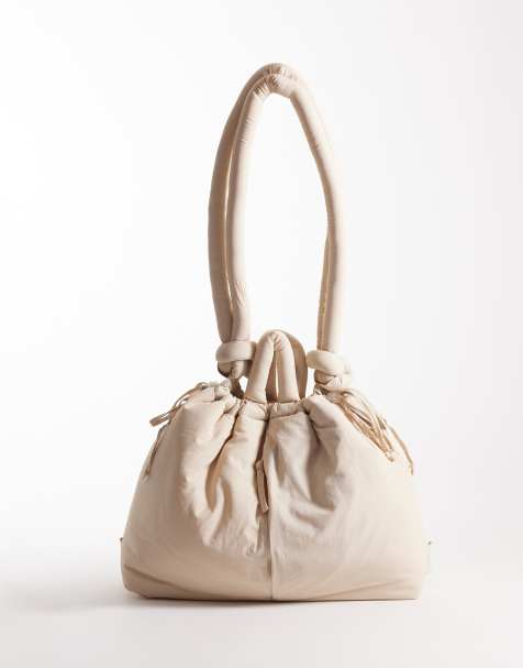 OLEND Ona large soft nylon multiwear crossbody bag in sand - view 1