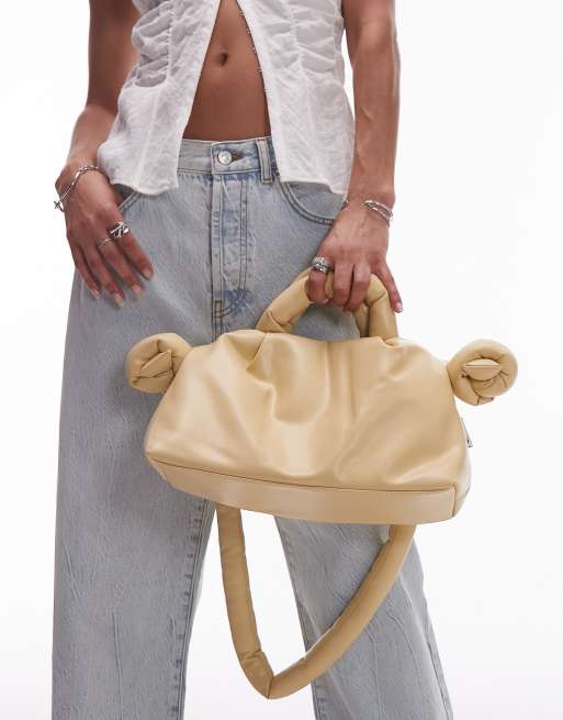 OLEND – Ona – Mała żółta skórzana torebka crossbody do noszenia na wiele sposobów