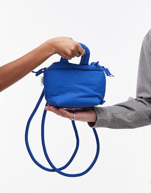 Olend Ona micro soft nylon multiwear crossbody bag in cobalt Olend Ona micro soft nylon multiwear crossbody bag in cobalt