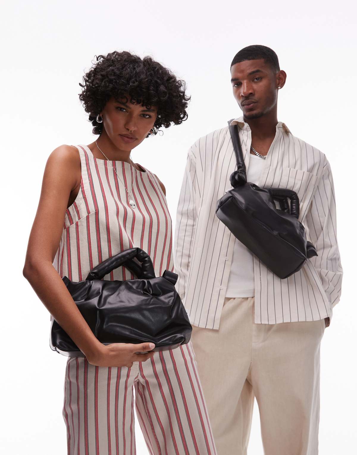 OLEND Ona mini leather multiwear crossbody bag in black