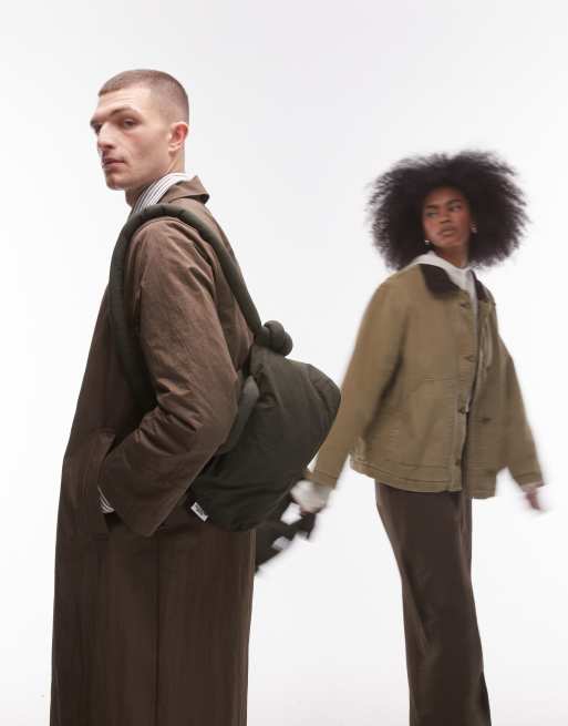 OLEND Ona mini soft nylon multiwear crossbody bag in khaki | ASOS