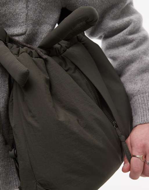 ÖLEND - Ona - Sac porté épaule en nylon souple - Kaki , 3 de 4