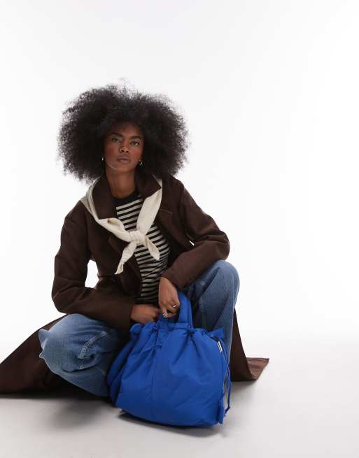 OLEND Ona soft nylon multiwear crossbody bag in cobalt blue