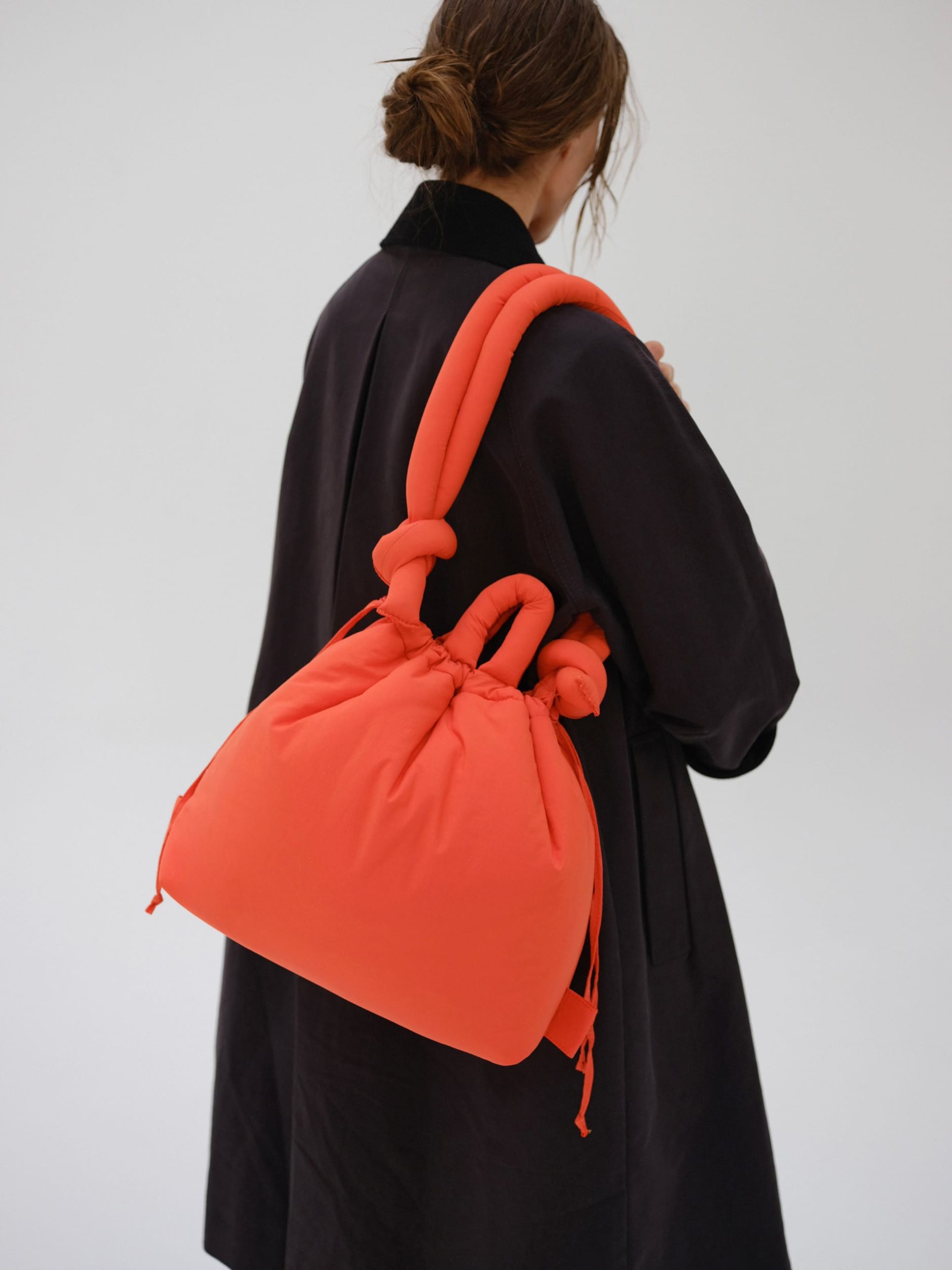 olend ona soft nylon multiwear crossbody bag in coral