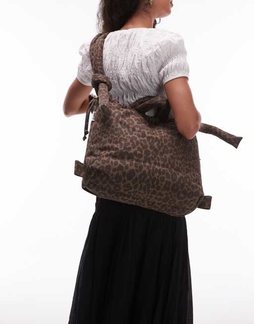 OLEND Ona soft nylon multiwear crossbody bag in leopard print | ASOS