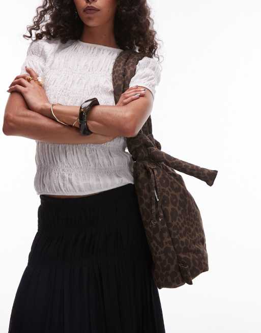 OLEND Ona soft nylon multiwear crossbody bag in leopard print | ASOS