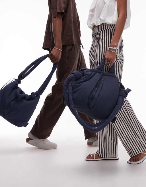 OLEND Ona soft nylon multiwear crossbody bag in navy blue | ASOS