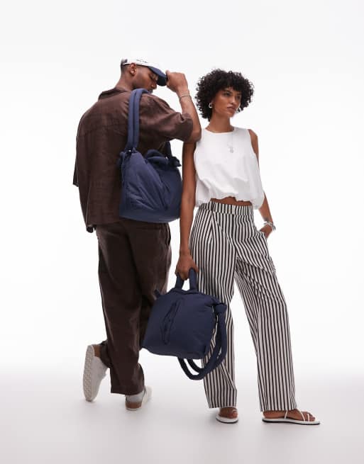 OLEND Ona soft nylon multiwear crossbody bag in navy blue | ASOS