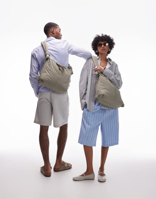 OLEND Ona soft nylon multiwear crossbody bag in sage green | ASOS