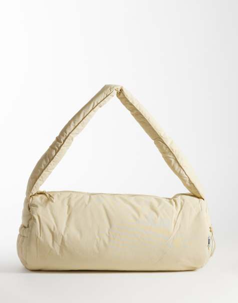 OLEND - Puffy - Borsa da spalla in nylon gialla - view 1