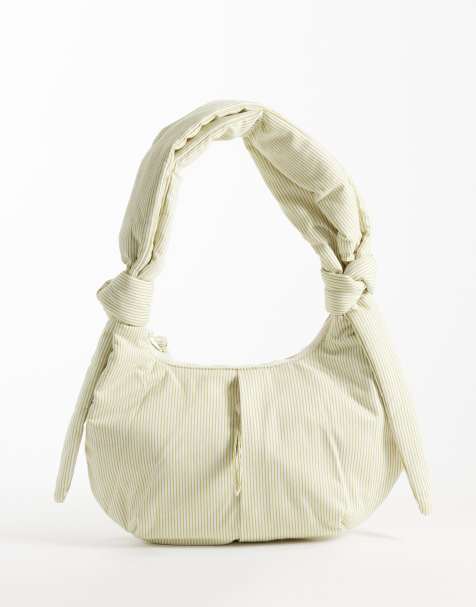 OLEND shoulder bag in lime stripe - view 1