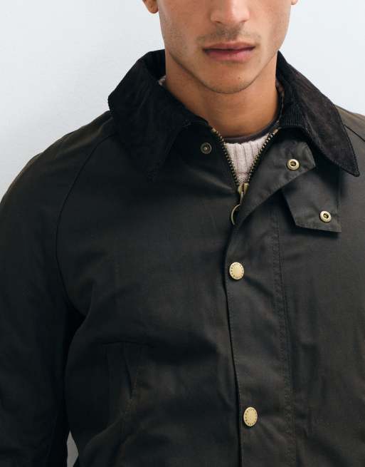 Olivenfarvet voksjakke fra Barbour Ashby , 2 af 5