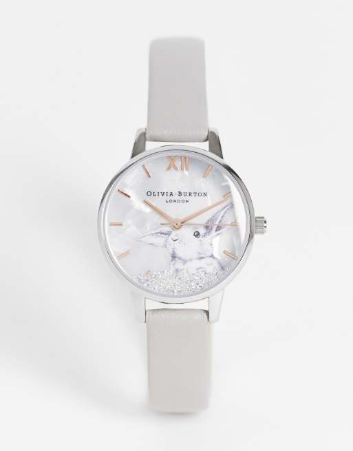 Olivia Burton – Armbanduhr in Roségold und Silber mit Hasen-Zifferblatt, 2 von 4