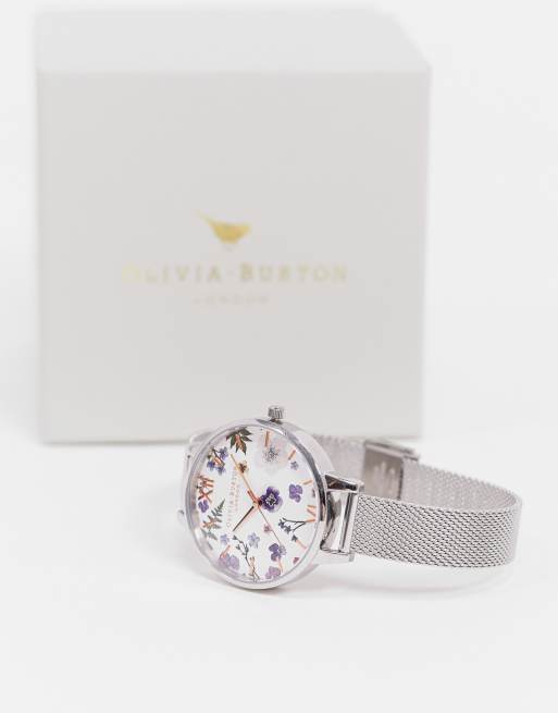 Olivia burton artisan silver watch new arrivals