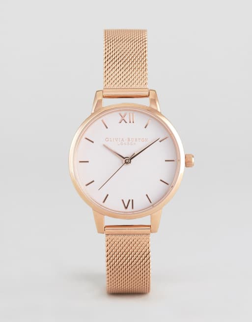 Olivia burton 2025 gold mesh watch