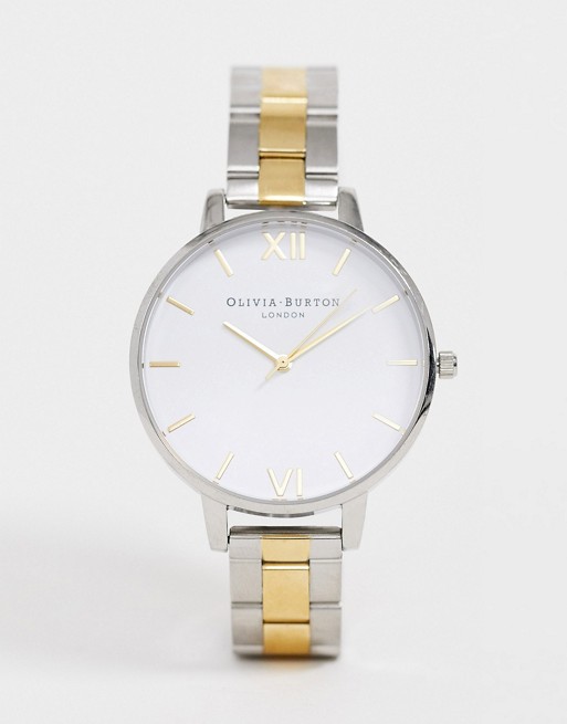 Olivia Burton big dial gold and silver watch