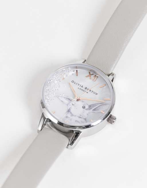 Olivia burton rabbit 2025 snow globe watch