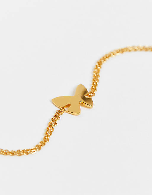 Olivia Burton butterfly bracelet in gold