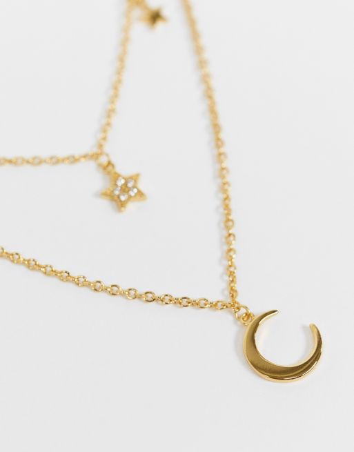 Olivia burton moon and shop stars necklace