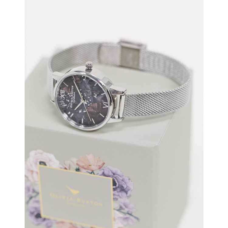 Olivia burton silver discount watch