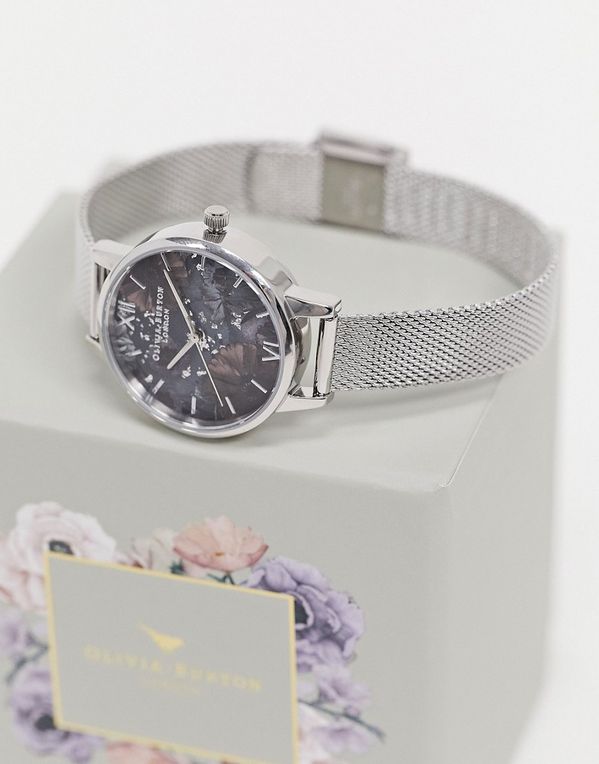 Olivia Burton – Celestial – Silverfärgad klocka med armband i mesh OB16GD23