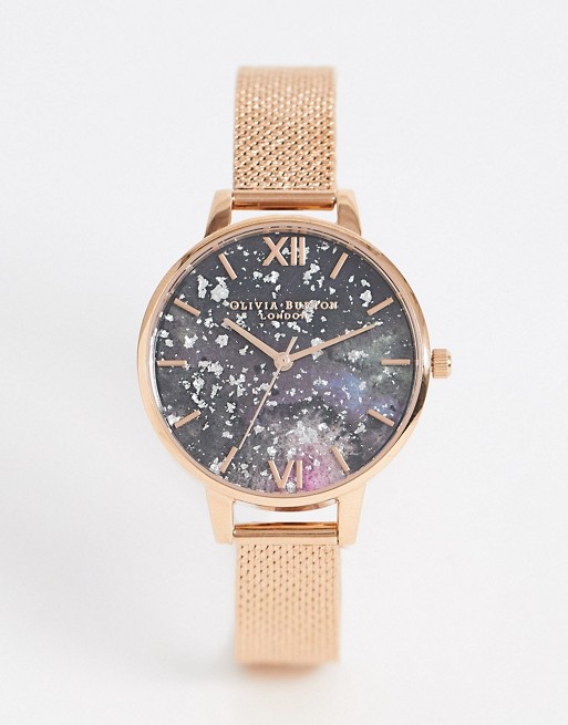 Olivia Burton Celestial watch in rose gold