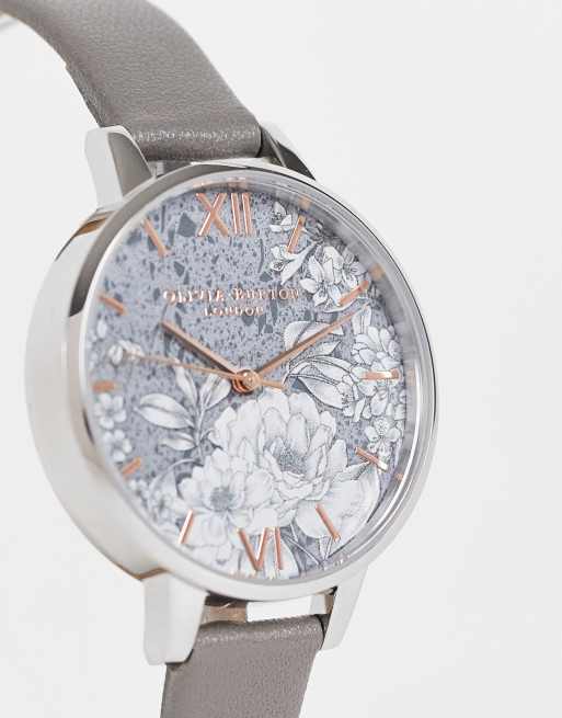 Grey olivia burton clearance watch