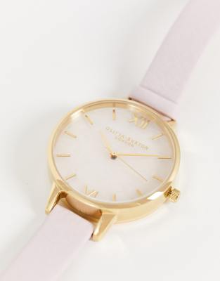Olivia Burton - Horloge met marmeren wijzerplaat en lila bandje | ASOS