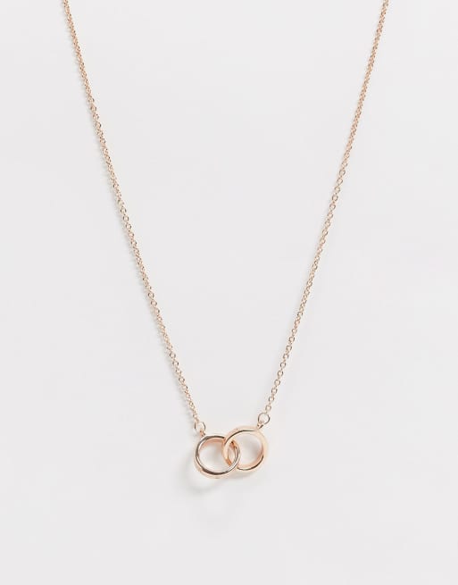 Olivia burton deals rose gold necklace