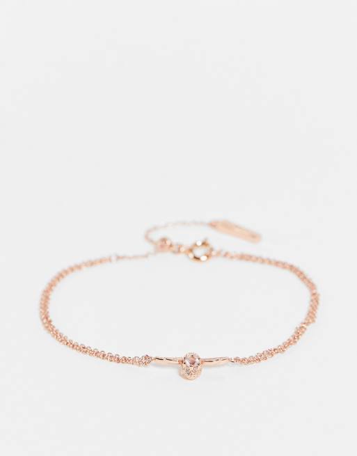 Olivia Burton jewelled bee bracelet in rose gold