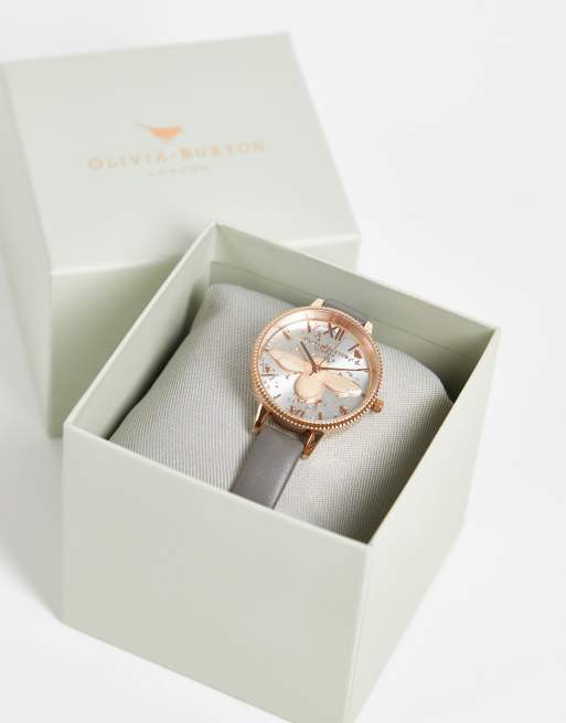 Olivia Burton London - 3D Bee - Gråt og rosaguldfarvet armbåndsur, 3 af 4