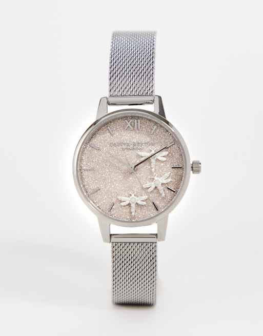 Olivia burton glitter watch hot sale