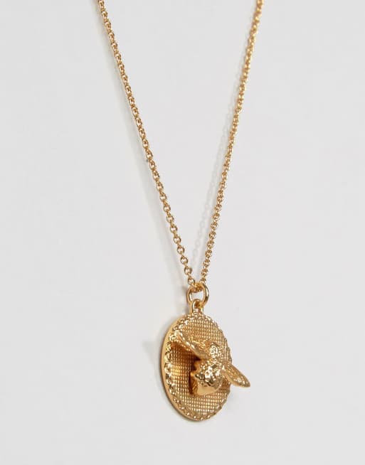 Bee deals coin necklace