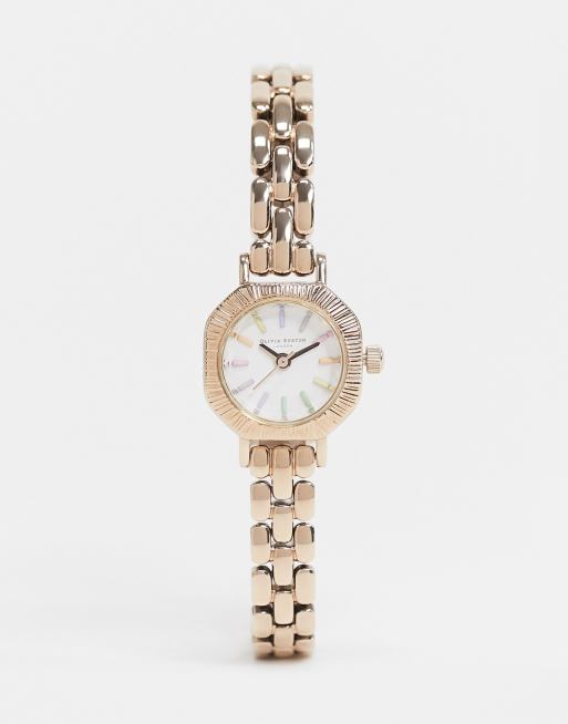 Olivia Burton OB16CC50 Rainbow bracelet watch in rose gold