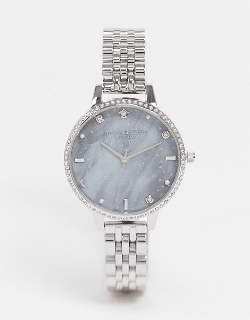 Olivia Burton OB16GD65 Celestial bracelet watch in silver