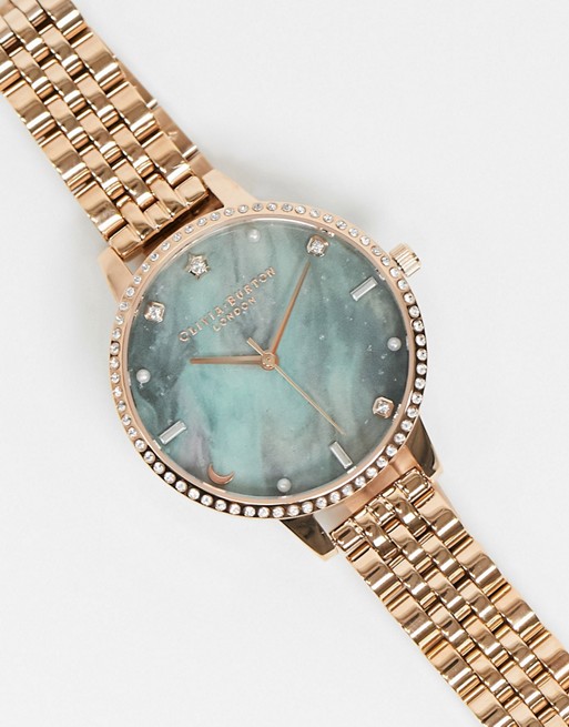 Olivia Burton OB16GD66 Celestial bracelet watch in rose gold