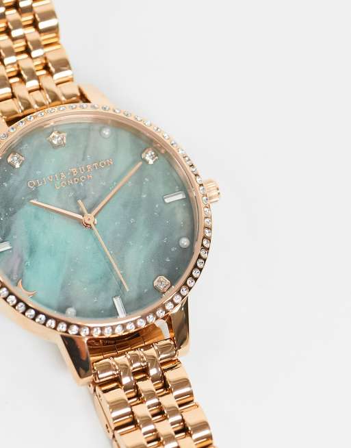 Olivia burton celestial discount watch rose gold