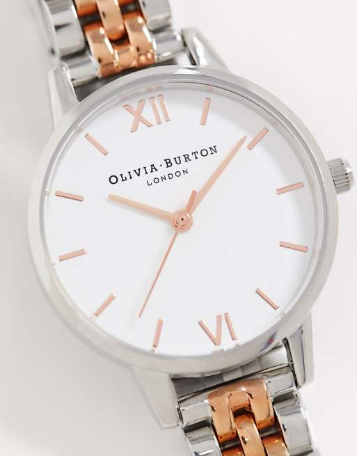 Olivia burton mixed online metal watch