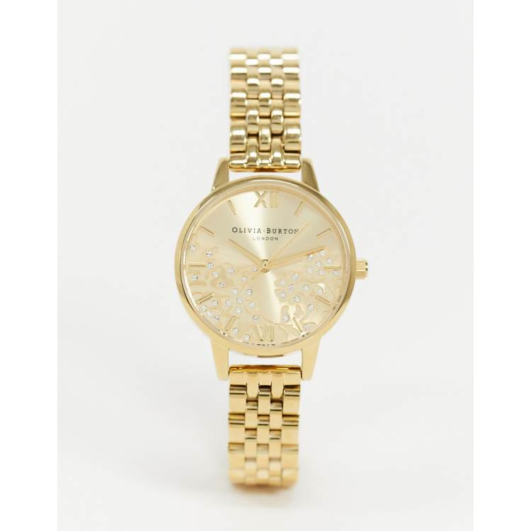 Olivia burton bejeweled outlet floral watch