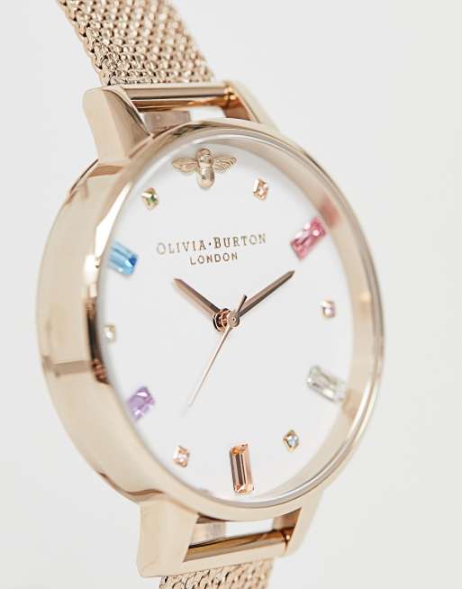 Olivia burton rainbow bee watch sale