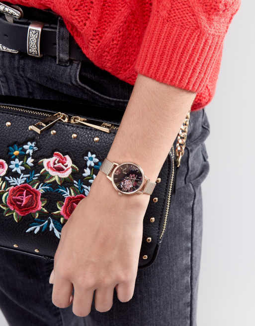 Olivia burton hotsell dark bouquet watch