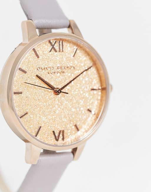 Olivia Burton - Orologio classico grigio lilla e oro rosa