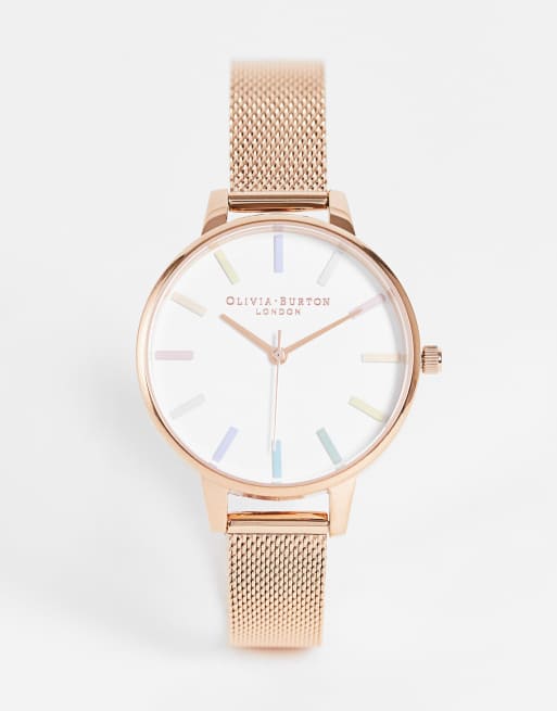 Olivia burton mesh watch strap sale